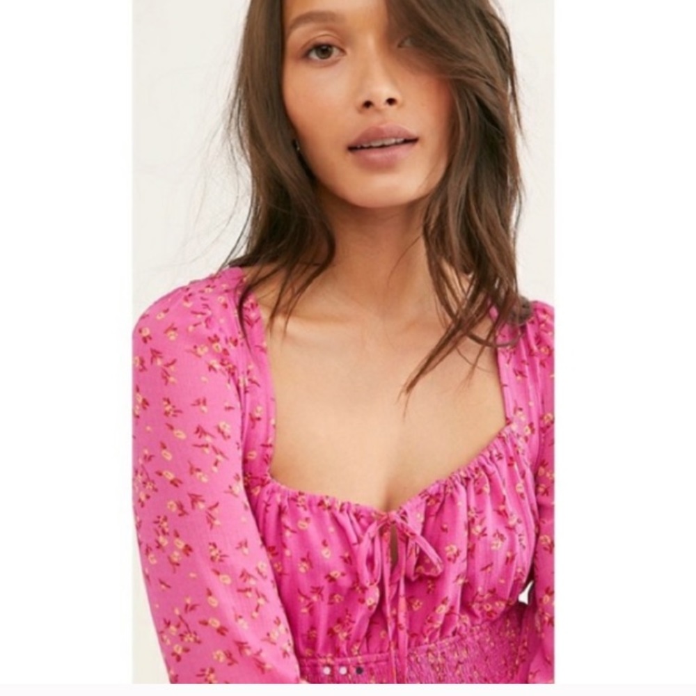 Free People Lolita Printed Blouse